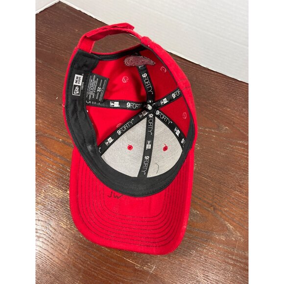 Detroit Red Wings Youth Adjustable Red Cap By New Era - Polyester X3 - Picture 3 of 4